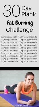 Chart For 30 Day Plank Challenge To Lose Weight In 30 Days