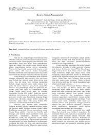 Jurnal yang sudah terkumpul akan dibuat ringkasan. Pdf Review Sintesis Nanomaterial