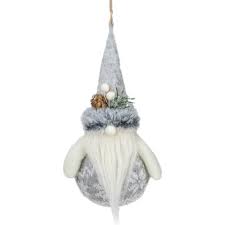 Learn how to make this adorable (and quick) swedish christmas gnome ornaments. Northlight 7 75 Gray Nordic Santa Claus Gnome Christmas Ornament Target