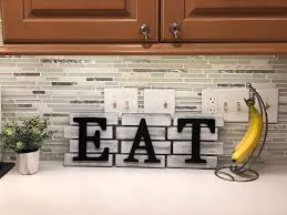 This wall decor is crafted from high quality resin, which makes it strong and durable. Buy Kitchen Decor Wall Art Country Decor Rustic Farmhouse Decor For The Home Eat Sign Decorative Wall Art Online In Indonesia B07mbvn7z3