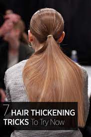 The Secrets To Growing Thicker Longer Hair Thick Hair Styles Thick Hair Remedies Hair Hacks