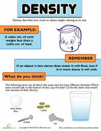 what is density? worksheet