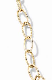 David Yurman Stax Elongated Oval Link Necklace In 18k Yellow Gold Nordstrom Link Necklace 18k Gold Necklace Yellow Gold