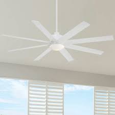 Includes an led integrated light kit that provides ample ambient illumination. Minka Aire Slipstream Led Flat White Led Ceiling Fan With Light F888l Whf Destination Lighting
