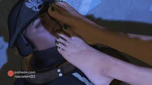 R6 siege Ela foot sniffing handjob