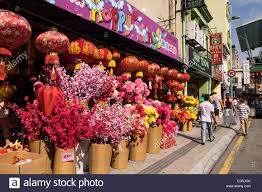 Chinese New Year Decorations For Sale In Chinatown Kuala Lumpur Stock Photo Alamy