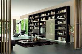 You can put your most beautiful books so that they are clearly visible in open sites, and hide your old cooking book. 5contemporary Living Room Bookshelves Brabbu Design Forces