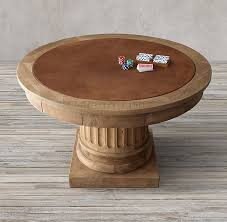 Salvaged Wood Architectural Column Game Table Table De Jeux Materiel Restauration Bois De Recuperation