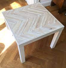 Ikea Lack Hack Fishbone Table Top Authentico Chalk Paint Ikea Fishbone Diy Ikea Lack Table Ikea Lack Coffee Table Ikea Lack