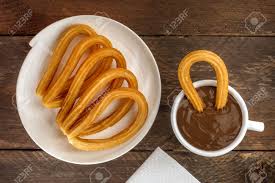 3 cups peanut or veggie oil, for frying. Photo Of Churros Con Chocolate Traditional Spanish Dessert Stock Photo Picture And Royalty Free Image Image 77213621