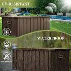72 Outdoor Swaffham 150 Gallons Gallon Water Resistant Resin Lockable Deck Box Sol