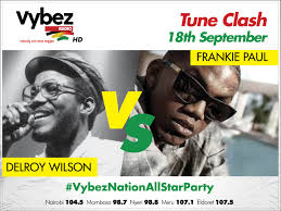 Wagwan #VybezNation! TUNE CLASH LOADING!!! Tonight's tune-clash is between  Frankie Paul & Delroy Wilson 🎶 "Stuck On You" right here at the  #vybeznationallstarparty. Who's vybez do you think we'll be🔥? Muzikal  Sheriff