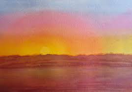 The Painted Prism: COLOR PROJECT: Painting a Sunset Using a Primary Triad
