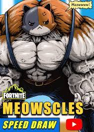Fortnite Meowscles Speed Draw Speedpaint Fortnite Im Poppy Draw