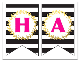 Customize the letters by coloring with markers or pencils. Free Printable Happy Birthday Banner And Alphabet Modern And Trendy Birthday Banner Template Happy Birthday Banner Printable Free Printable Birthday Banner