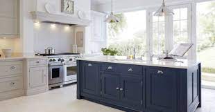 Blue and white kitchen furniture. Trend Alert Sophisticated Shades Of Blue For Kitchen Cabinets White Kitchen Design Kitchen Renovation Kitchen Design