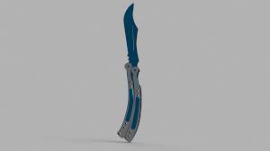Search, discover and share your favorite cs go butterfly knife gifs. Csgo Style Butterfly Knife Balisong Autodesk Online Gallery