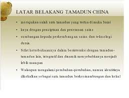 Perluasan kawasan ini bermula dengan kemunculan dinasti chin. Latar Belakang Tamadun China Voooty