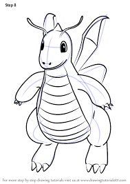 Learn How To Draw Dragonite From Pokemon Go Pokemon Go Step By Step Drawing Tutorials Pokemon Drawings Pokemon Pokemon Go