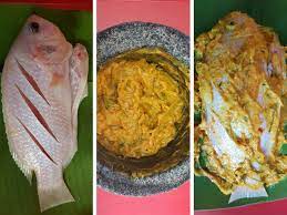 Dengan kuah yang pekat dan hi freenarians! Resepi Pemancing Pais Tempoyak Tilapia Merah Umpan