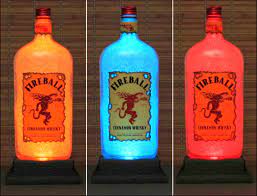 How much is a bottle of fireball. Fireball Cinnamon Whiskey Led Color Changing Remote Control Etsy