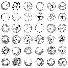 Baum Silhouetten Stockillustration 8522173 Landschaftsarchitektur Zeichnung Landschaftsdesign Architekturzeichnung