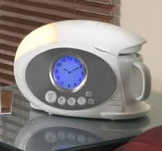 Power cord length = 1.2 metres. Gardiner Med Kappe Coffee Alarm Clock