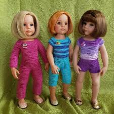 The most eye catchy difference between an 18 inch doll and barbie doll can be found out within the size and its 18 inch doll clothes patterns. Crochet Pattern Doll Jumpsuit For 18 Or 45 50 Cm Dolls