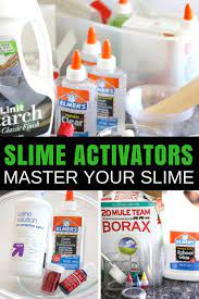 Slime Activator List For Making Your Own Slime Little Bins For Little Hands Slime Ingredients Homemade Slime Cool Slime Recipes