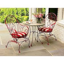 Amherst Wire Bistro Table Country Living These Chairs Are Only 80 Too Cute And Mix Well With M Patio Furniture Table Outdoor Living Patio Outdoor Patio Set