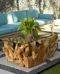 Sadly, trees are frequently cut down, so keep your ears open for chainsaws! Teak Root Coffee Table With Glass Top Neiman Marcus