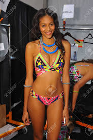 Miami Fl July 19 A Model Getting Ready Backstage At The Mara