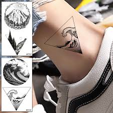 Hình xăm bả vai cho nam. Tam Giac Nhá» Máº¯t Ca Chan LÆ°á»›t Ä'en Nam Hinh XÄƒm Táº¡m Thá»i Miáº¿ng Dan Ná»¯ Canh Tay Hinh XÄƒm Chá»'ng NÆ°á»›c Giáº£ Tatouage Nghá»‡ Thuáº­t Than Thá»ƒ Tatoos Tattoo