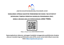 Jabatan akauntan negara malaysia negeri johor. Pengarah Jabatan Akauntan Negara Malaysia Negeri Johor Posts Facebook