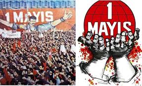 1976'dan bugünlere di̇sk'in 1 mayıs afişlerinden bir sergi… 1 mayıs 1976. Meshur 1 Mayis Afisi Nasil Cizildi