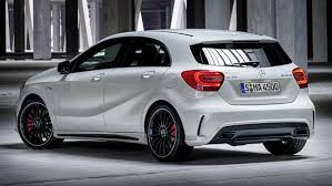 Mercedes Benz Reveals A45 Amg Hot Hatch For Geneva Motor Show Autoweek Benz A Class Mercedes A45 Amg Mercedes A Class