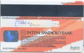 Intesa sanpaolo bank românia (fostă sanpaolo imi bank românia) este o bancă din românia, parte a grupului intesa sanpaolo, una dintre primele 10 instițutii financiare din lume. Bank Card Intesa Sanpaolo Bank Intesa Sanpaolo Bank Romania Col Ro Vi 0070 04