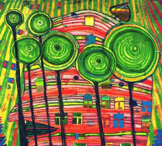 His birth name was friedrich stowasser but at the age of 21 he changed it to what we see now. Friedensreich Hundertwasser Paintings