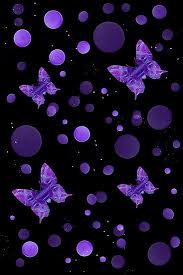 Black And Purple Butterfly Wallpaper Purple Butterflies And Dots Poster By Roanemermaid Black And Purple Wallpaper Black And Purple Background Purple Wallpaper