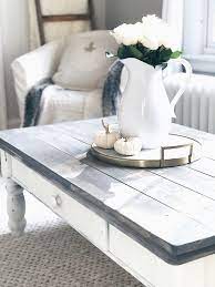 Transform your living room with a beautiful new coffee table. Farmhouse Coffee Table Makeover