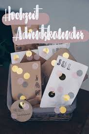 Ob liebesschloss oder außergewöhnlicher bilderrahmen, süße aufmerksamkeiten oder originelle spiele. Diy Hochzeitsadventskalender Selbermachen Geschenkidee Fur Die Braut