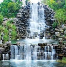 3d Water Flowing Waterfall Nature Wallpaper Waterfall Background Waterfall Landscape Waterfall Wallpaper