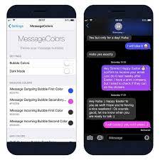 Theme Message Bubbles On Ios With Messagecolors Bubbles Messages Messaging App