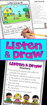 In 3rd grade, students progress from practicing basic skills to mastering them, and move on to build reading skills, your 3rd grader: Listen And Draw Listening Comprehension Elementary Reading First Grade Writing Following Directions