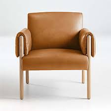 Cognac leather always exudes traditional appeal. Leather Chairs Crate And Barrel