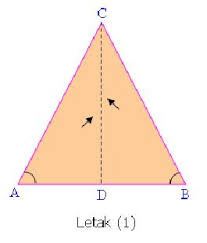 Segitiga sama kaki memiliki dua sudut yang sama besar, yaitu sudut yang saling berhadapan. Sifat Sifat Segitiga Segitiga