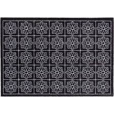 Fliesen schwarz weiss fliese weiß retro wandfliese 33x33cm bodenfliese steinzeug fs faenza. Astra Sauberlaufmatte Miabella 50 Cm X 70 Cm Fliesen Schwarz Weiss Kaufen Bei Obi