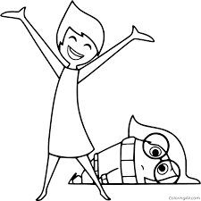 Check spelling or type a new query. Joy And Sadness From Inside Out Coloring Page Coloringall