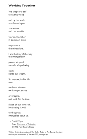 Working Together By David Whyte Cool Words Words Poetry Month