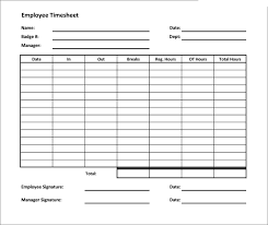 60 Sample Timesheet Templates Pdf Doc Excel Free